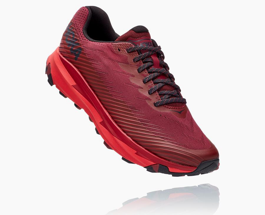 Hoka Mens Trail Shoes NZ - Hoka Torrent 2 Red (BKG726395)